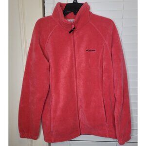 Columbia Womens Pink Fleece Jacket  S  Cabin core Heritage cozy Barbie core